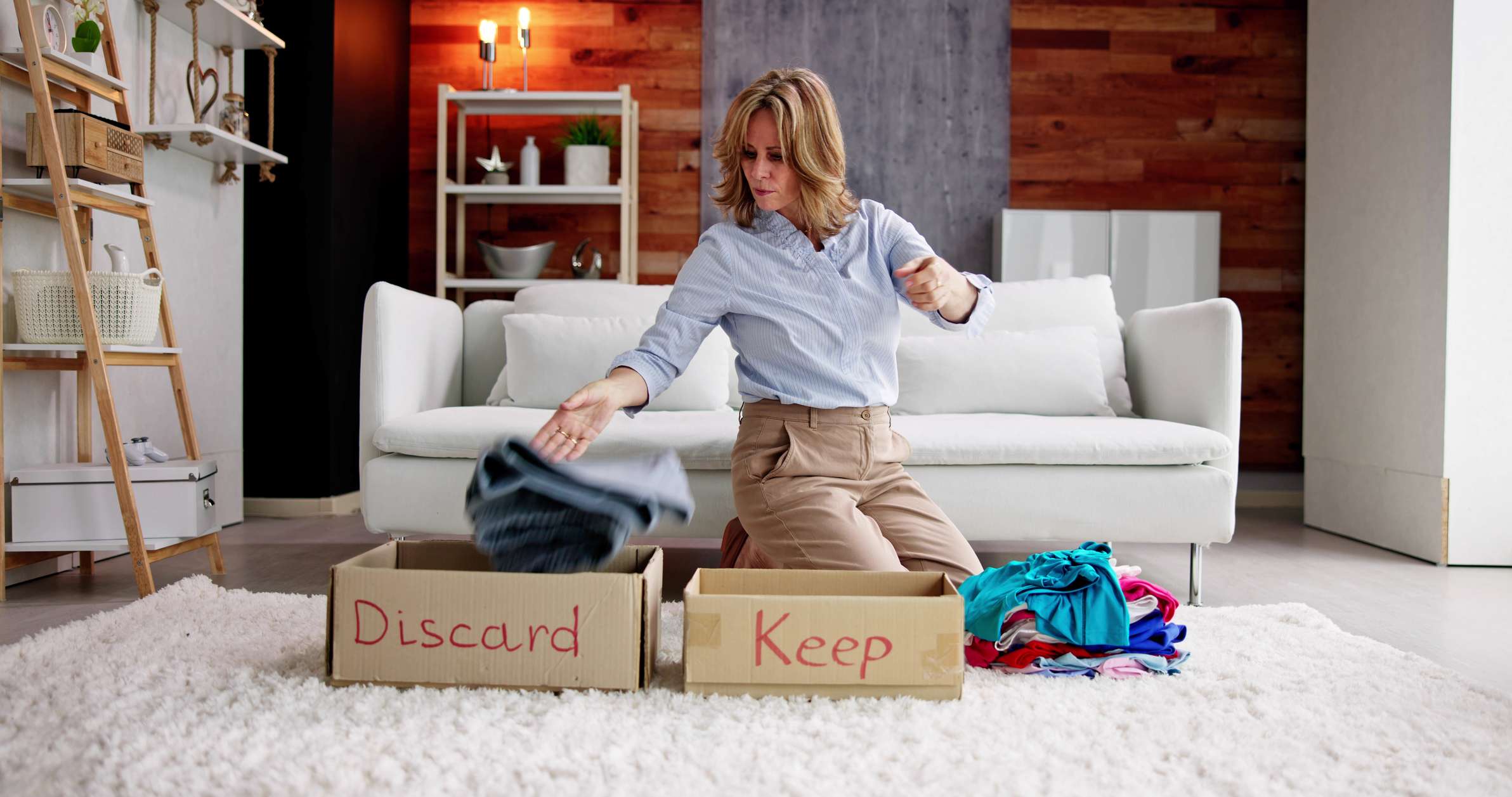 decluttering craft materials